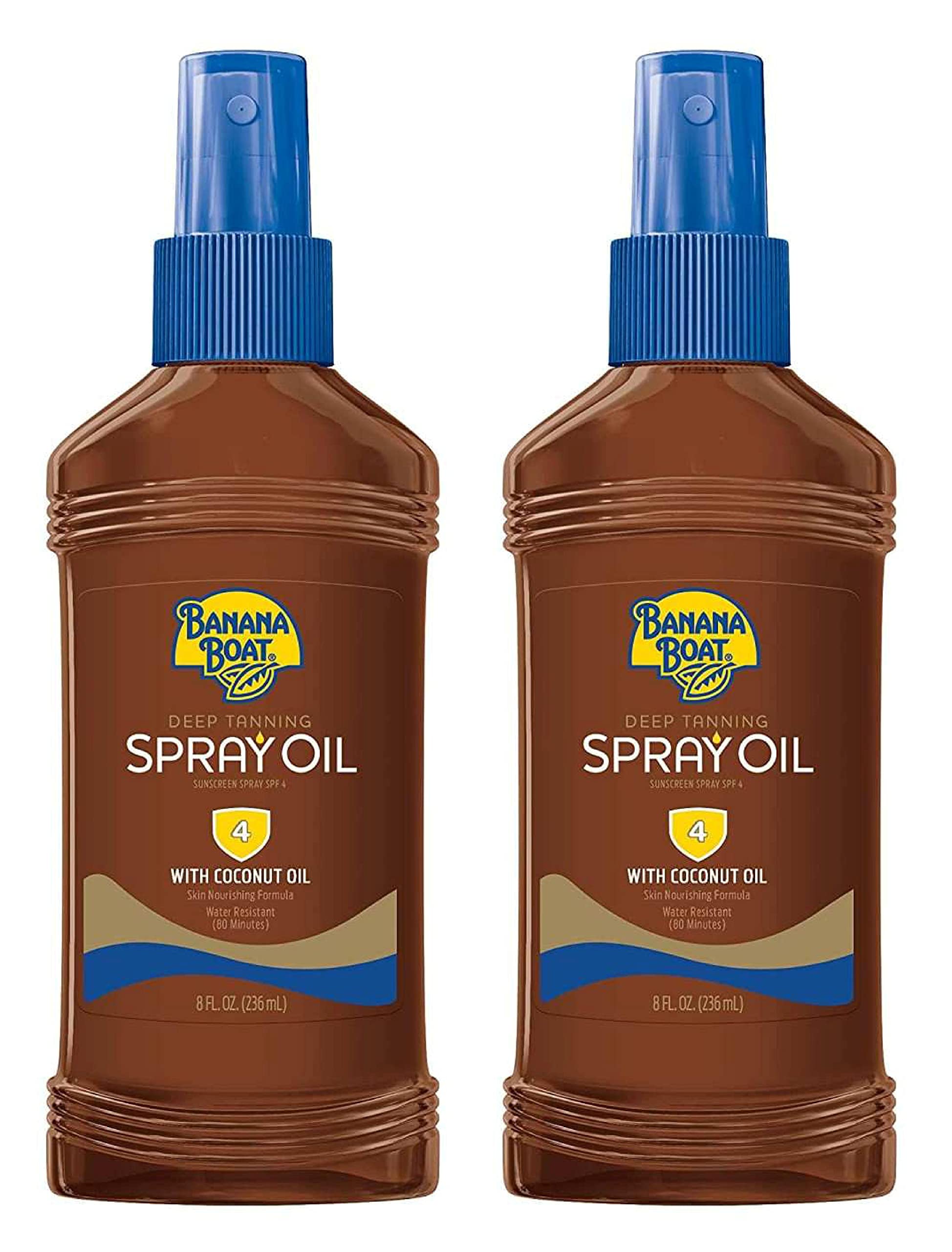 Two Banana Boat bottles on display indicating the two-pack convenience.