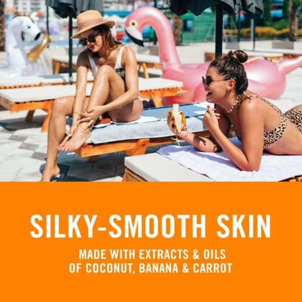 Banana Boat Deep Tanning Spray ingredients highlight coconut oil and natural oils for hydration.
