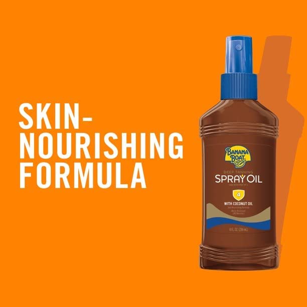 Banana Boat Deep Tanning Spray value pack of five bottles offers convenient tanning.