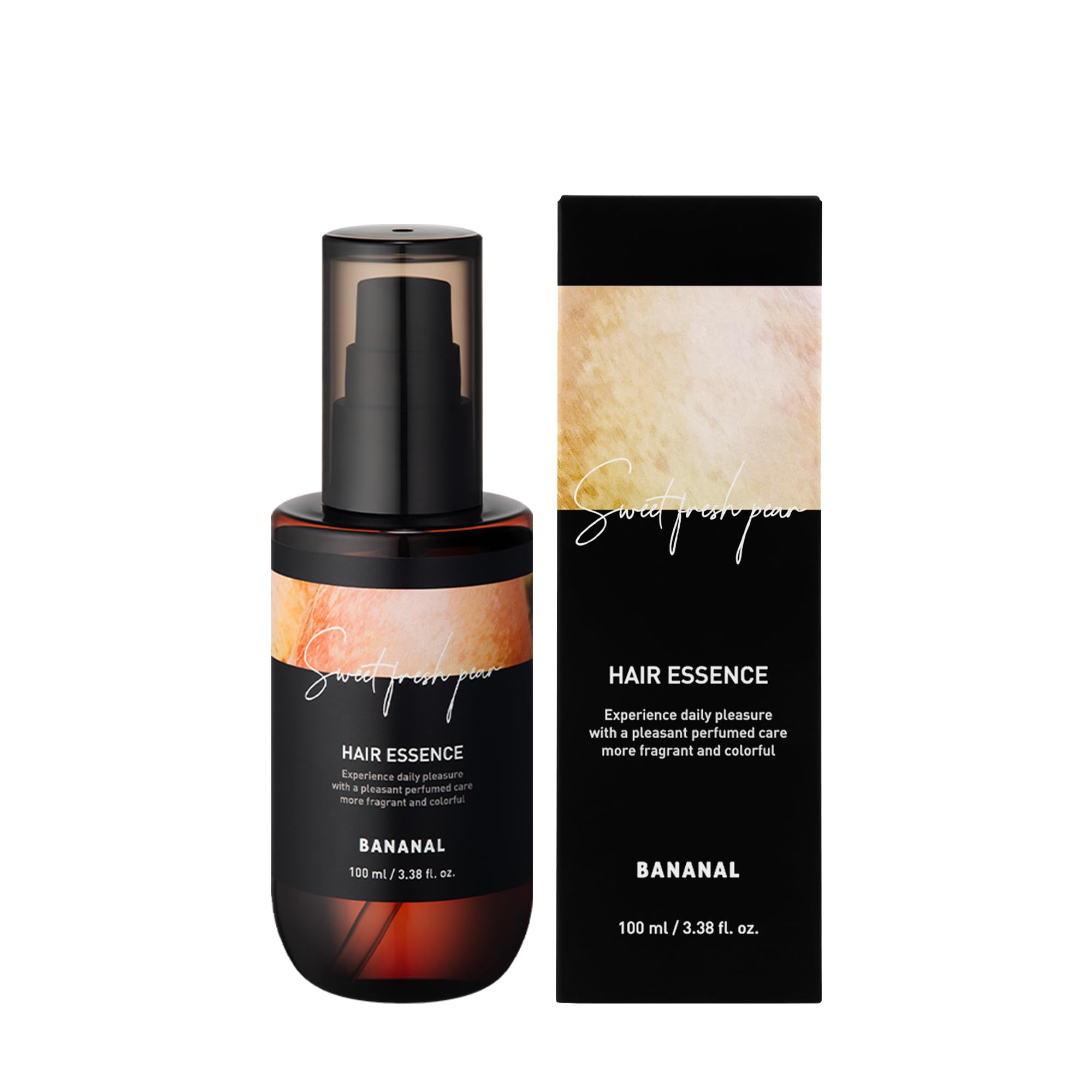 BANANAL 2-in-1 Korean Hair Perfume Oil & Serum bottle pour delivers quick nourishment.