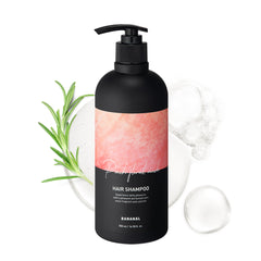 BANANAL Korean Rosemary Shampoo bottle promotes scalp balance and a refreshing cleanse.