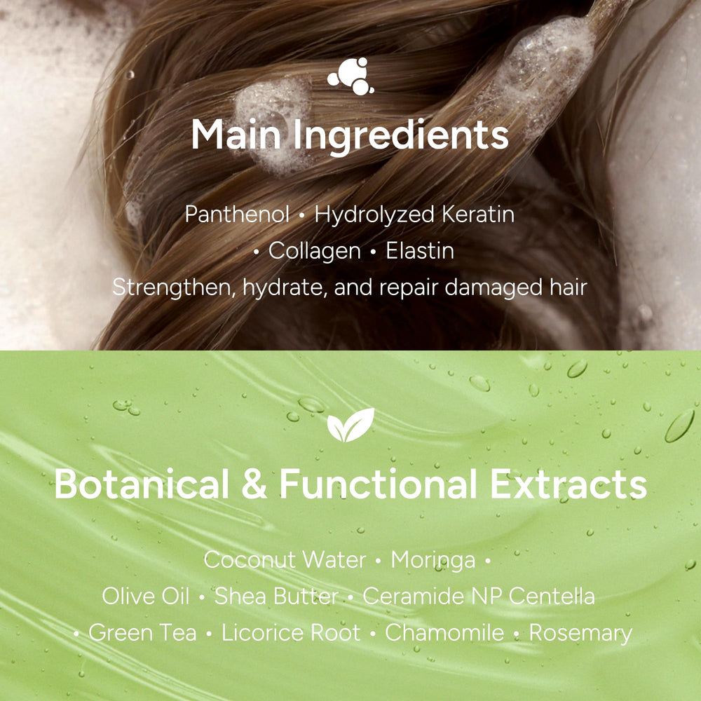 BANANAL Protein and keratin blend strengthens strands and improves elasticity.