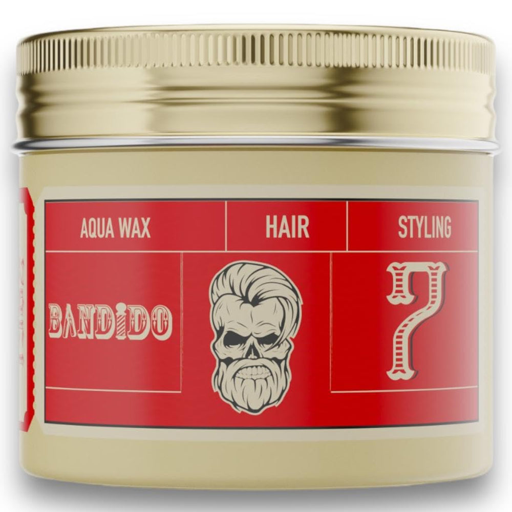 Bandido Aqua Wax 7 strong-hold formula for long-lasting textured styles.