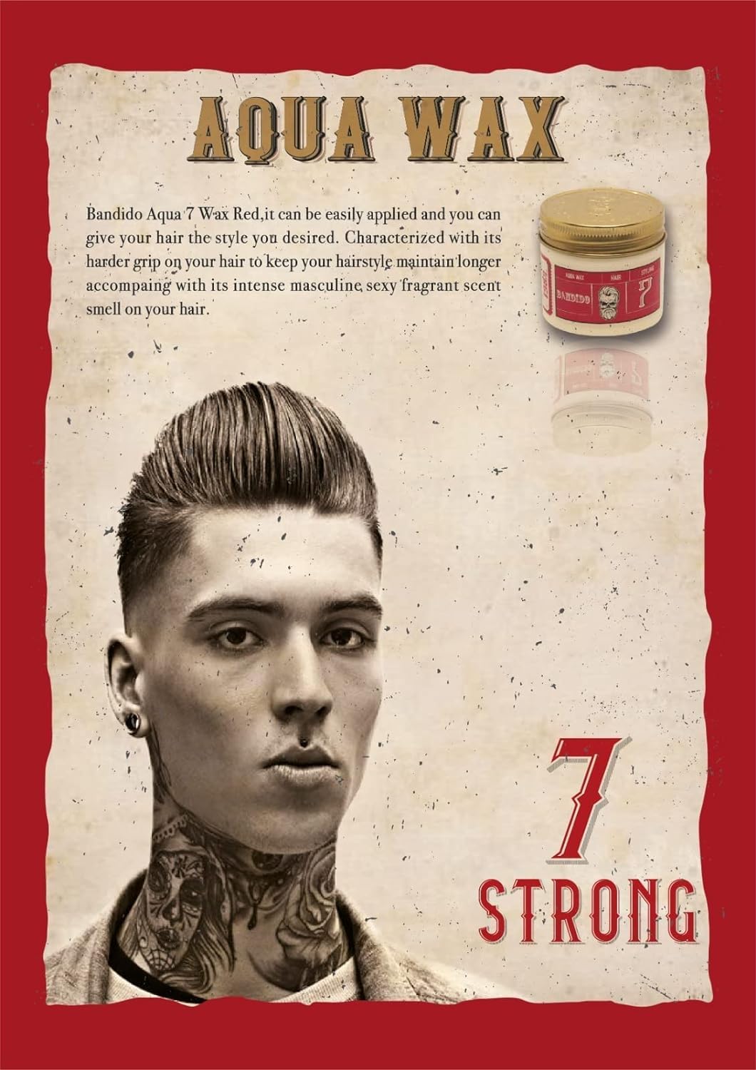 Bandido Aqua Wax 7 textured-style look with defined, piecey hair.
