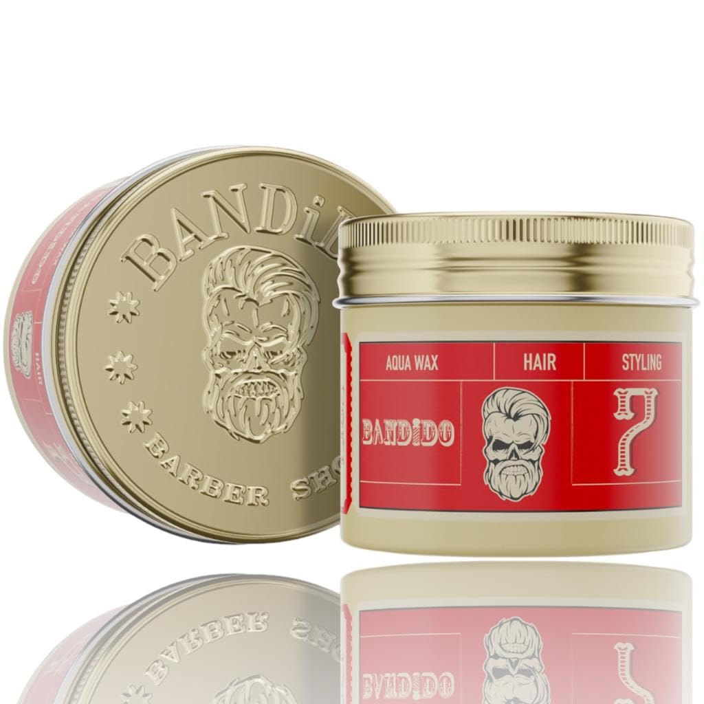 Bandido Aqua Wax 7 tube shown for easy application and quick styling.