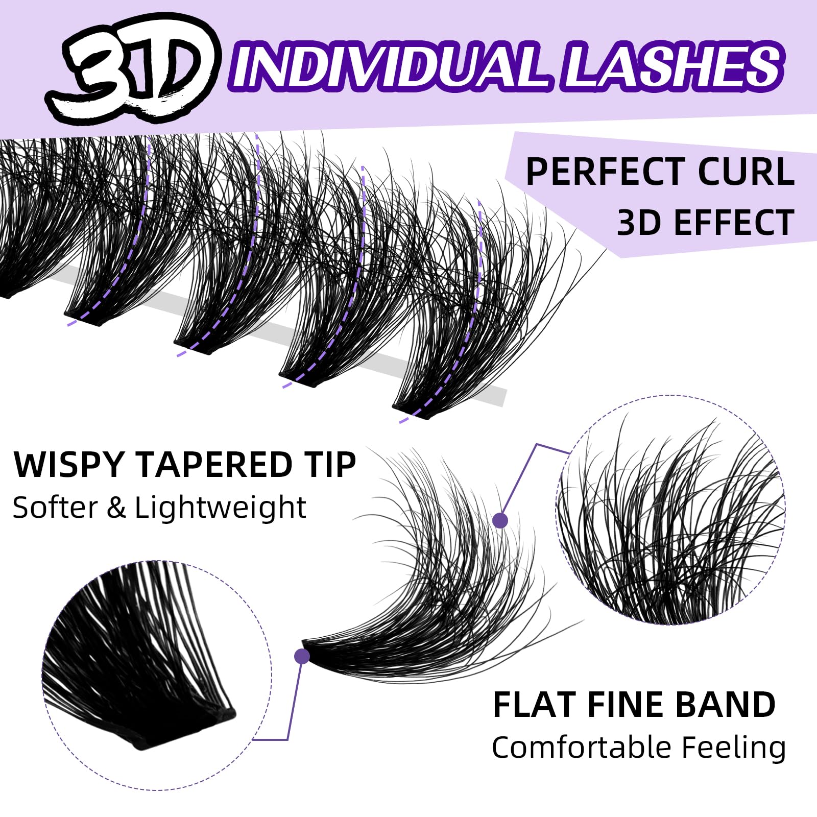 BandQaugen 280-piece DIY lashes kit for at-home use