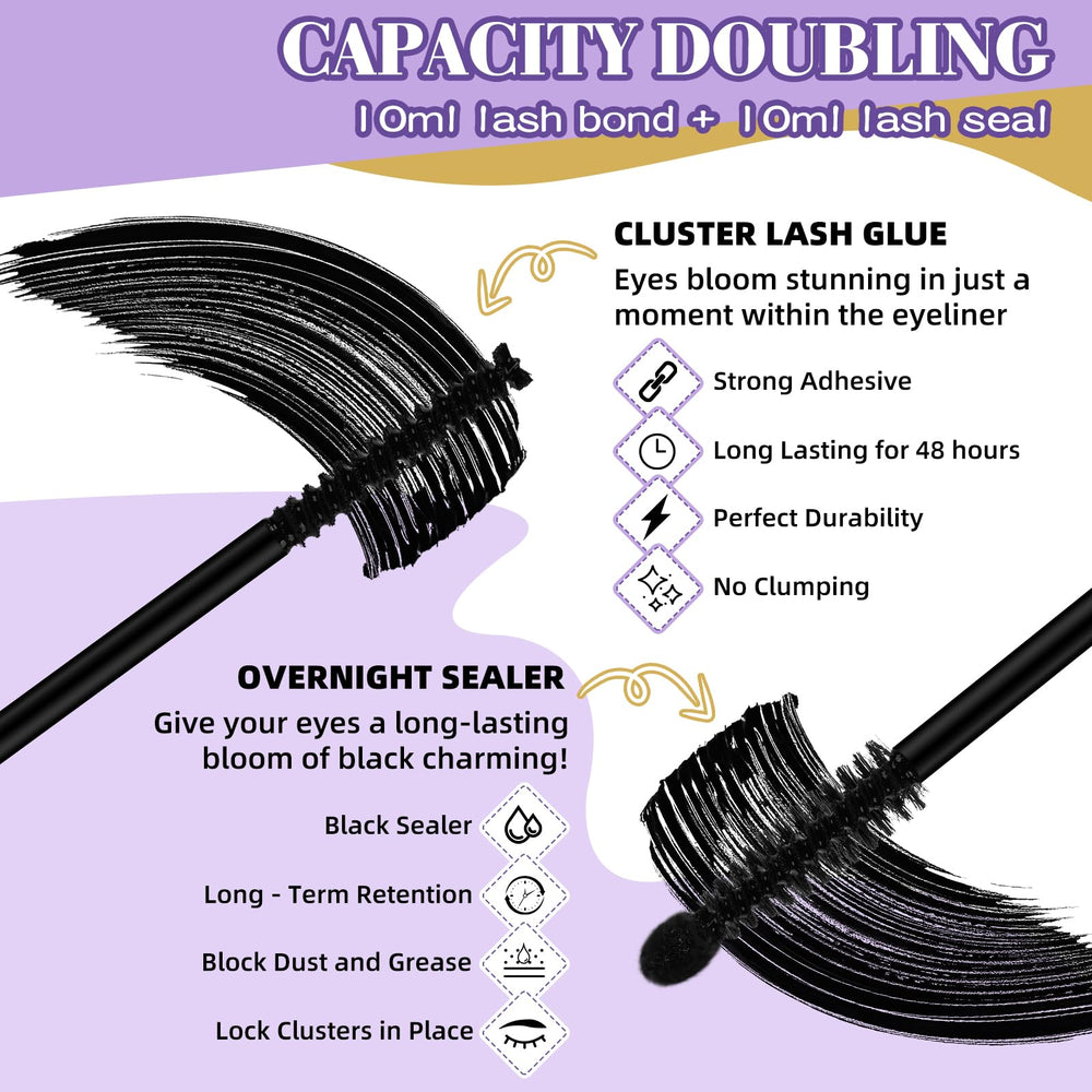 B&Qaugen double-end tube brush aids precise glue application for neat clusters.