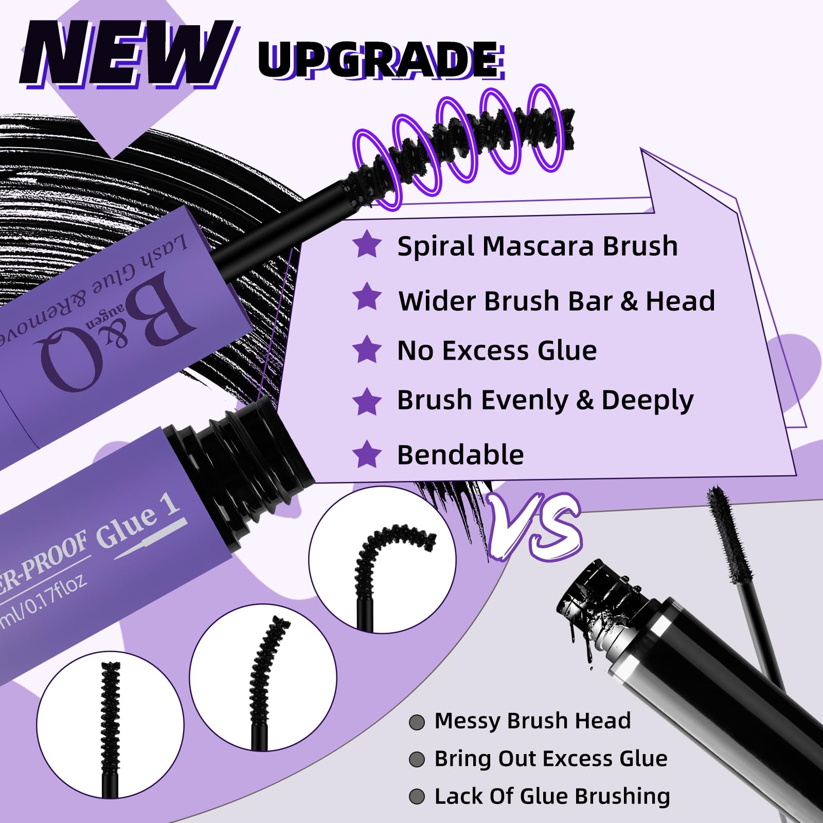 Dual-ended brushes pack from B&Qaugen for precise application and gentle cleaning.