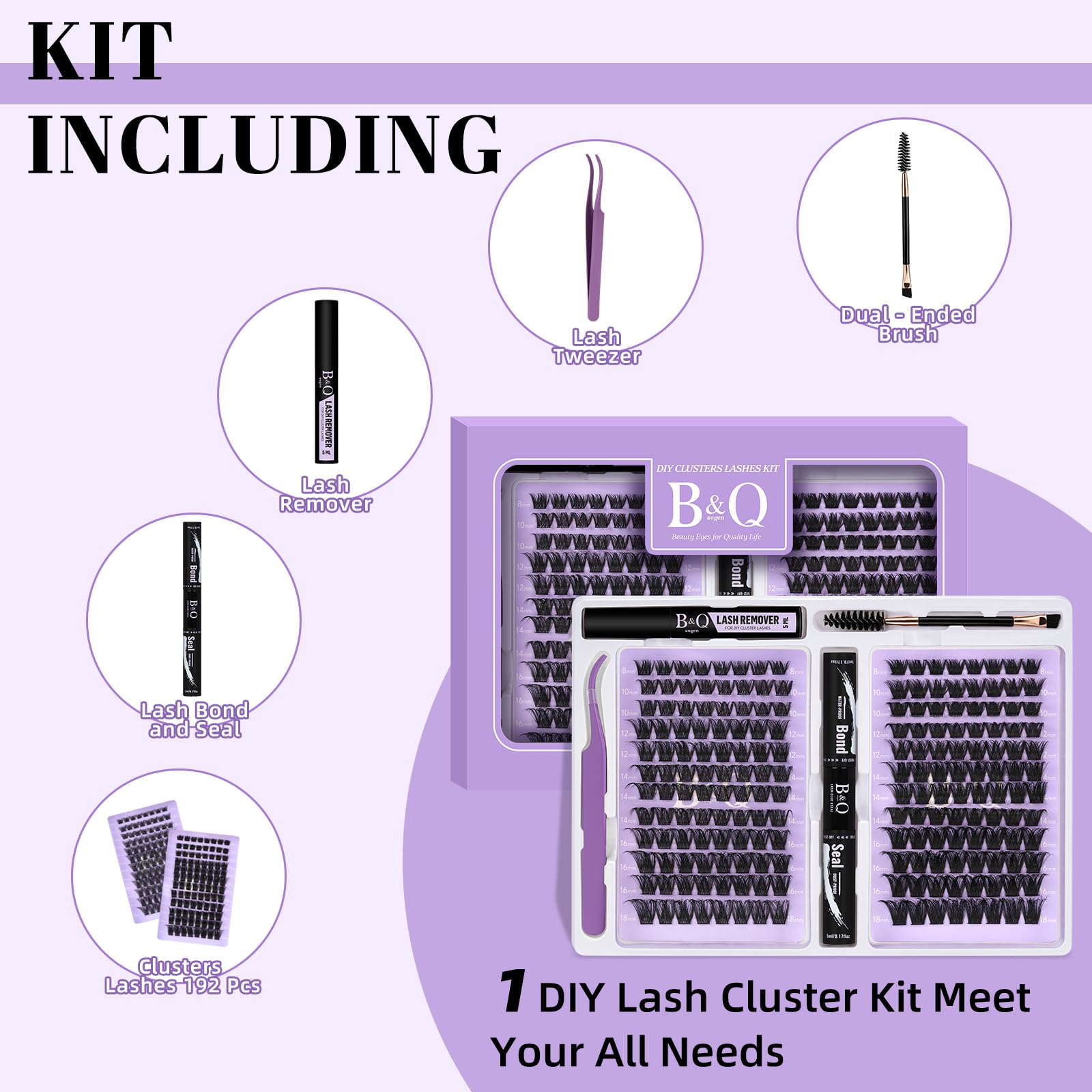 BandQaugen eyelash bond and sealer for secure adhesion