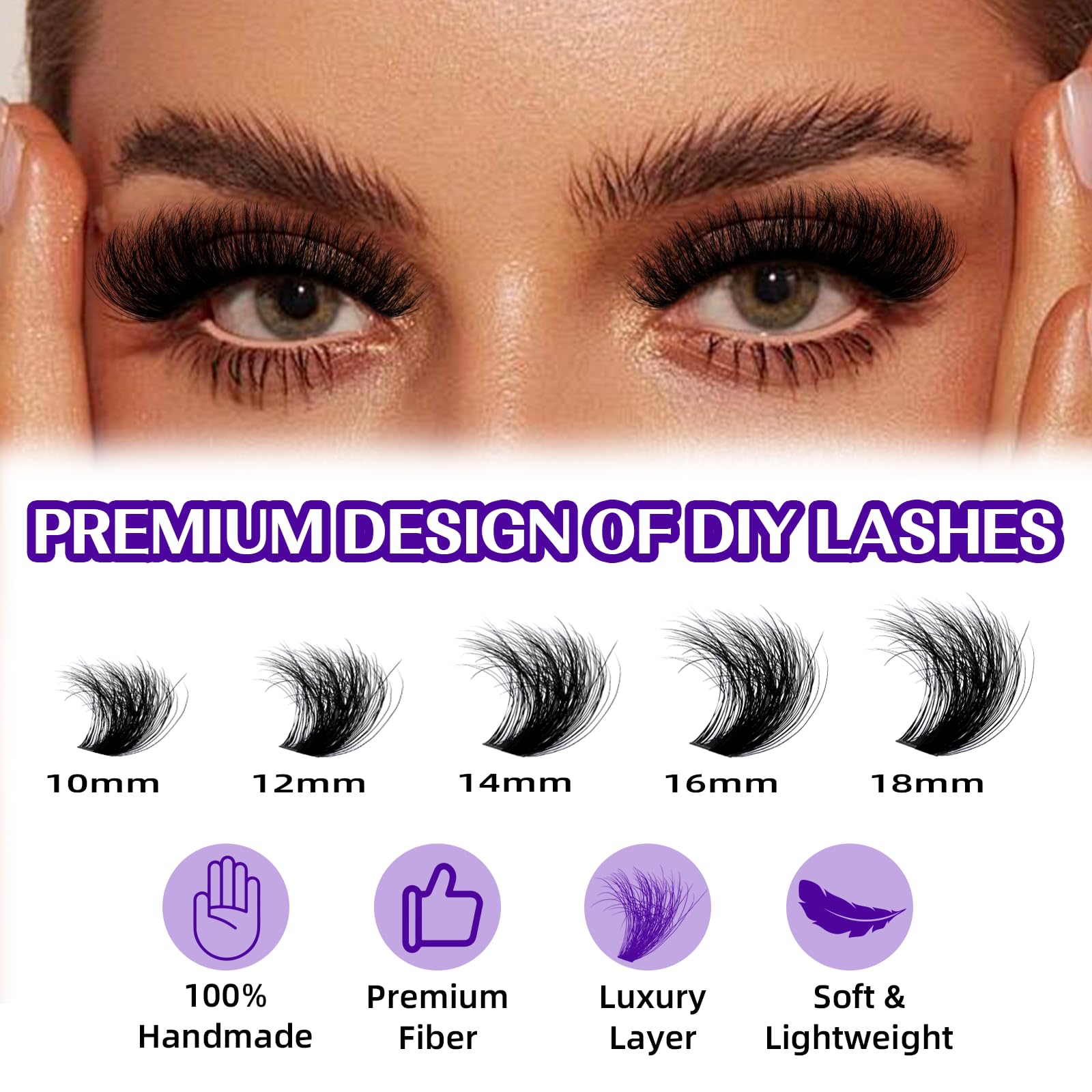 BandQaugen beginner-friendly clusters for quick at-home lash looks