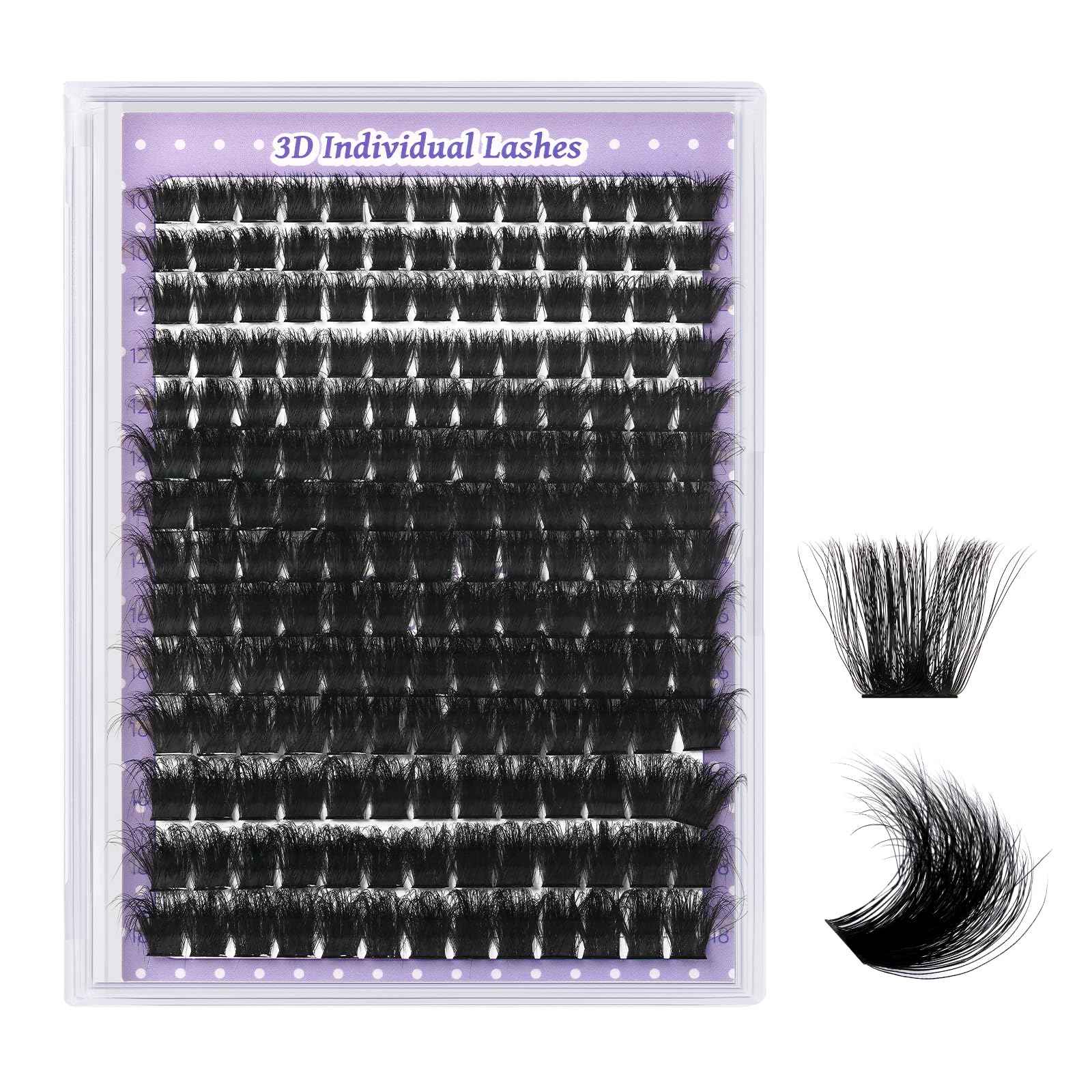 BandQaugen Fluffy Lash Clusters 200D packaging shows a premium 280-piece set