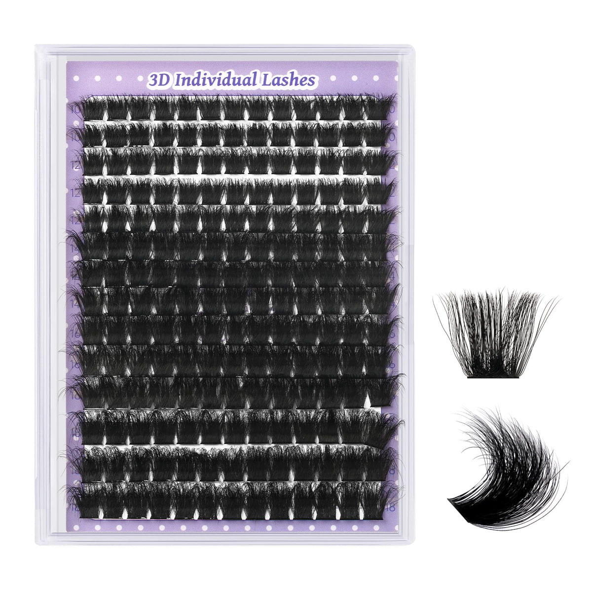 BandQaugen Fluffy Lash Clusters 200D packaging shows a premium 280-piece set