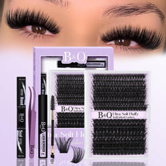 BandQaugen ultrasoft lash clusters kit for versatile looks.