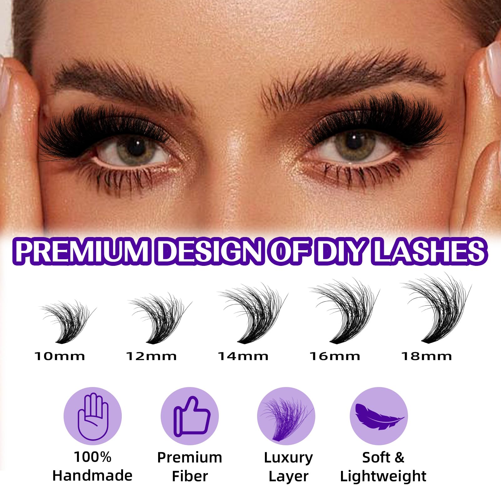 BandQaugen knot-free clusters ensure seamless lash separation