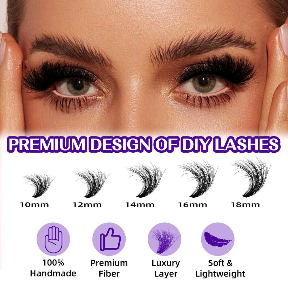 BandQaugen knot-free clusters ensure seamless lash separation