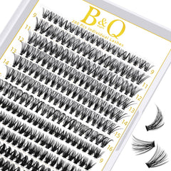 BandQaugen lash clusters 30D tray for easy DIY lashes and natural volume.