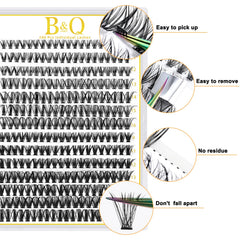 BandQaugen lash clusters 50D tray ready for voluminous glam at home.