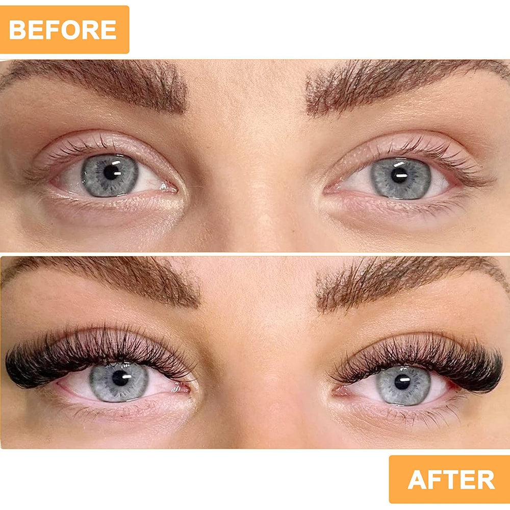 BandQaugen easy-application clusters attach beneath natural lashes with tweezers.