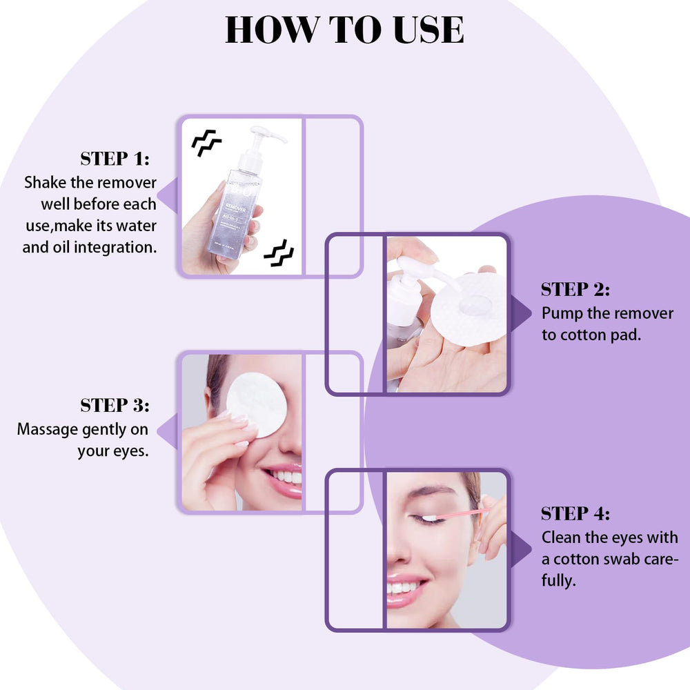 BandQaugen lash remover label close-up highlights the gentle formula