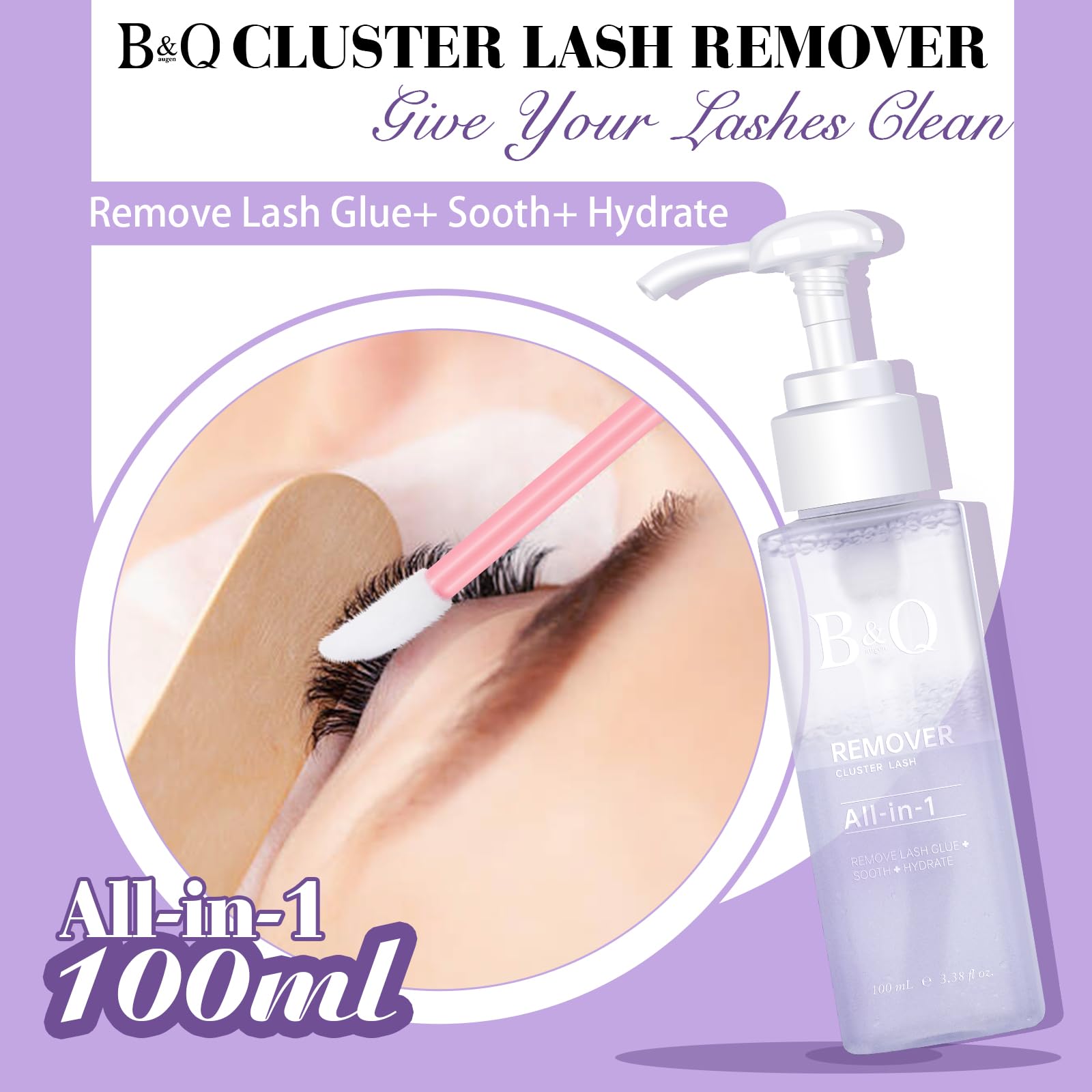 BandQaugen lash remover pump head enables smooth application