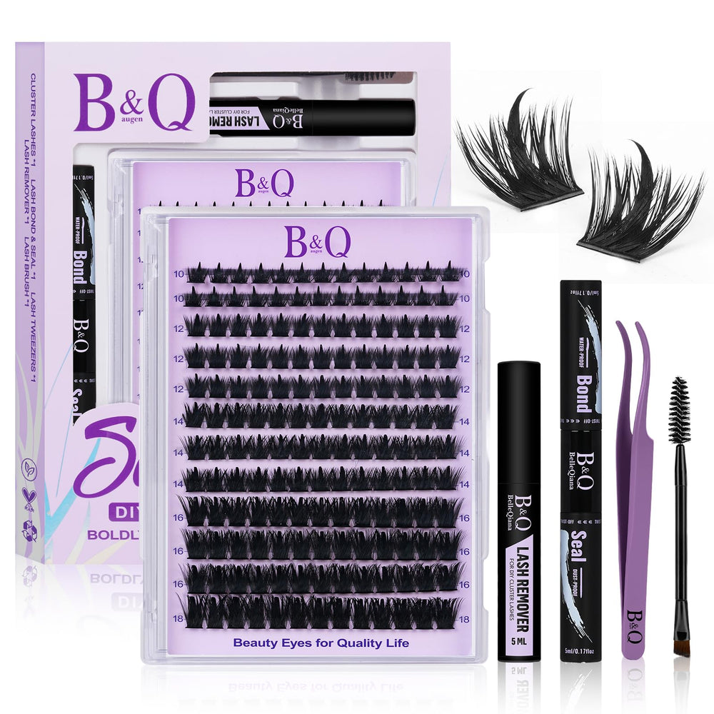 BandQaugen Manga Lash Clusters Kit packaging for quick, beginner-friendly DIY lash looks