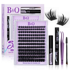 BandQaugen Manga Lash Clusters Kit packaging for quick, beginner-friendly DIY lash looks