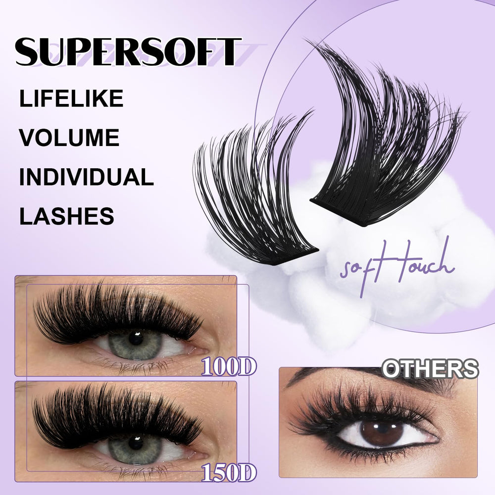 B&Qaugen supersoft lashes provide lightweight volume without weighing lids.
