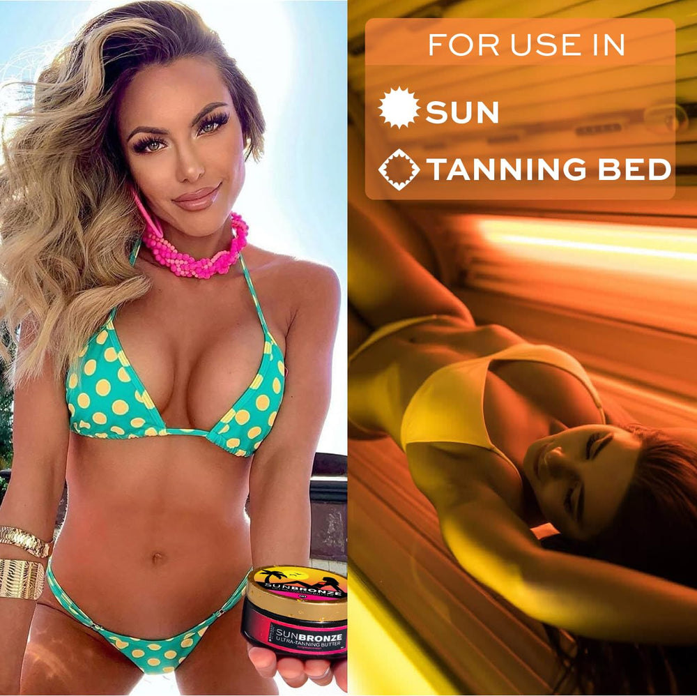 Bangberry Original Sun Bronze Butter tanning bed use demonstrates versatility for bronzing