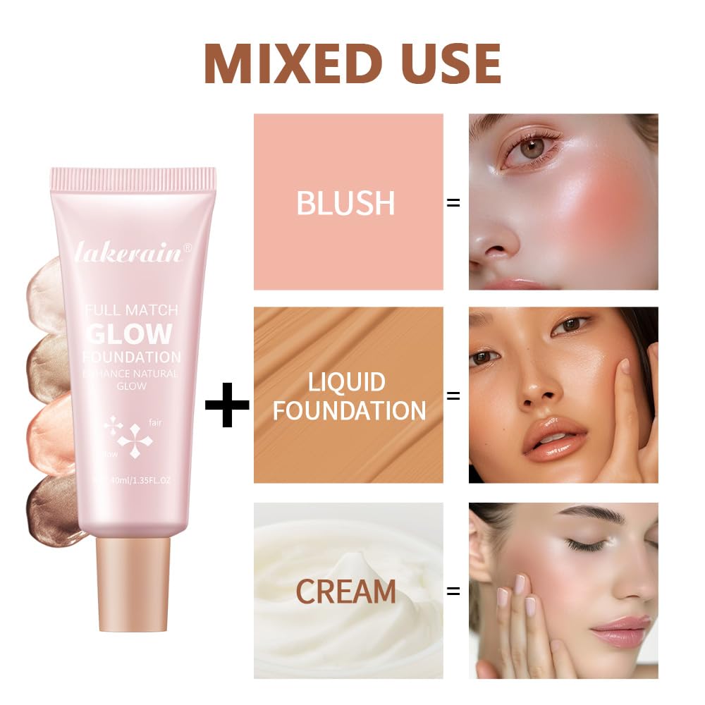 Glotion used as hydrating primer under foundation for smooth skin.