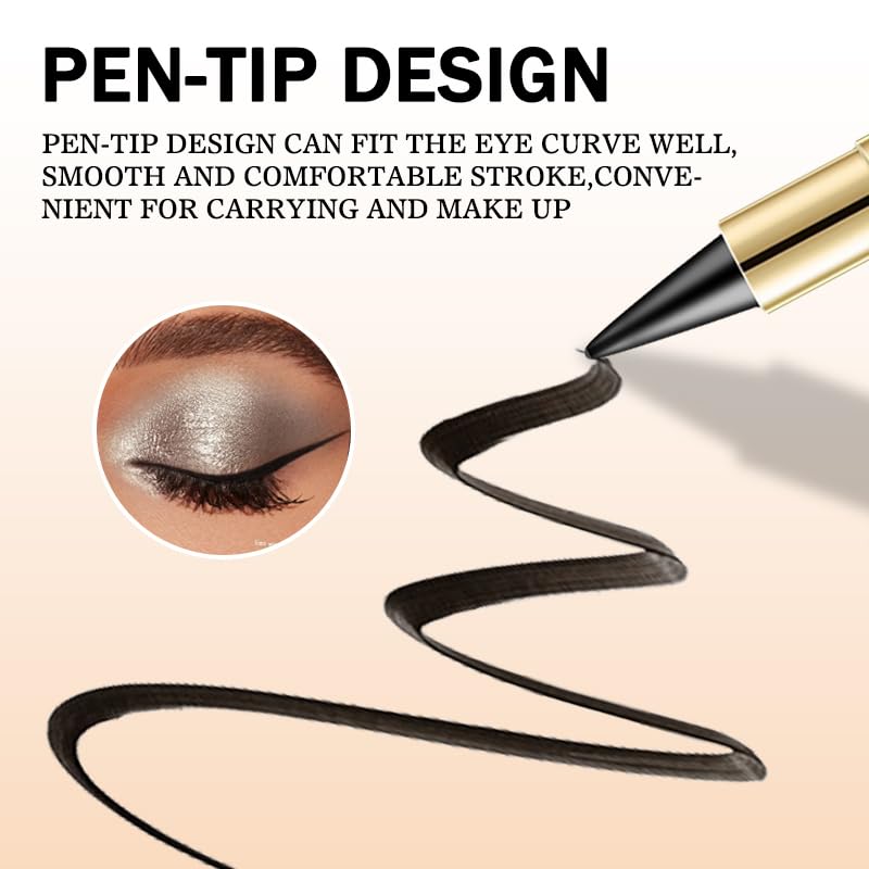 BangFeng Goth-Inspired Smoky Eye Eyeliner emphasizes deep black pigment