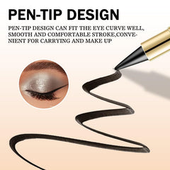 BangFeng Goth-Inspired Smoky Eye Eyeliner emphasizes deep black pigment