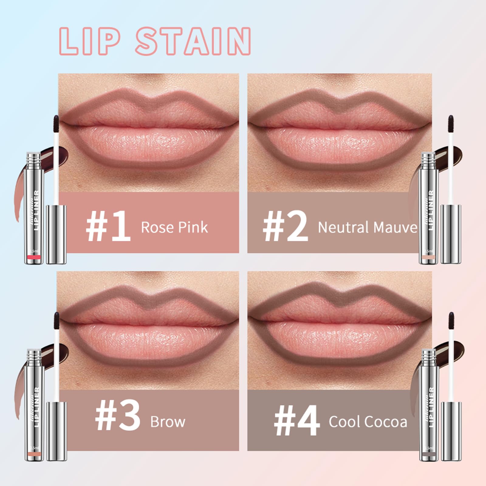BANGFENG long-lasting nude matte lip color remains vibrant through daily activities.