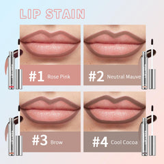 BANGFENG long-lasting nude matte lip color remains vibrant through daily activities.