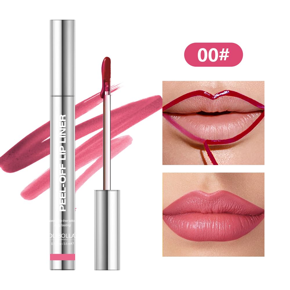 BANGFENG peel-off application demo highlights precise lip contour and easy removal