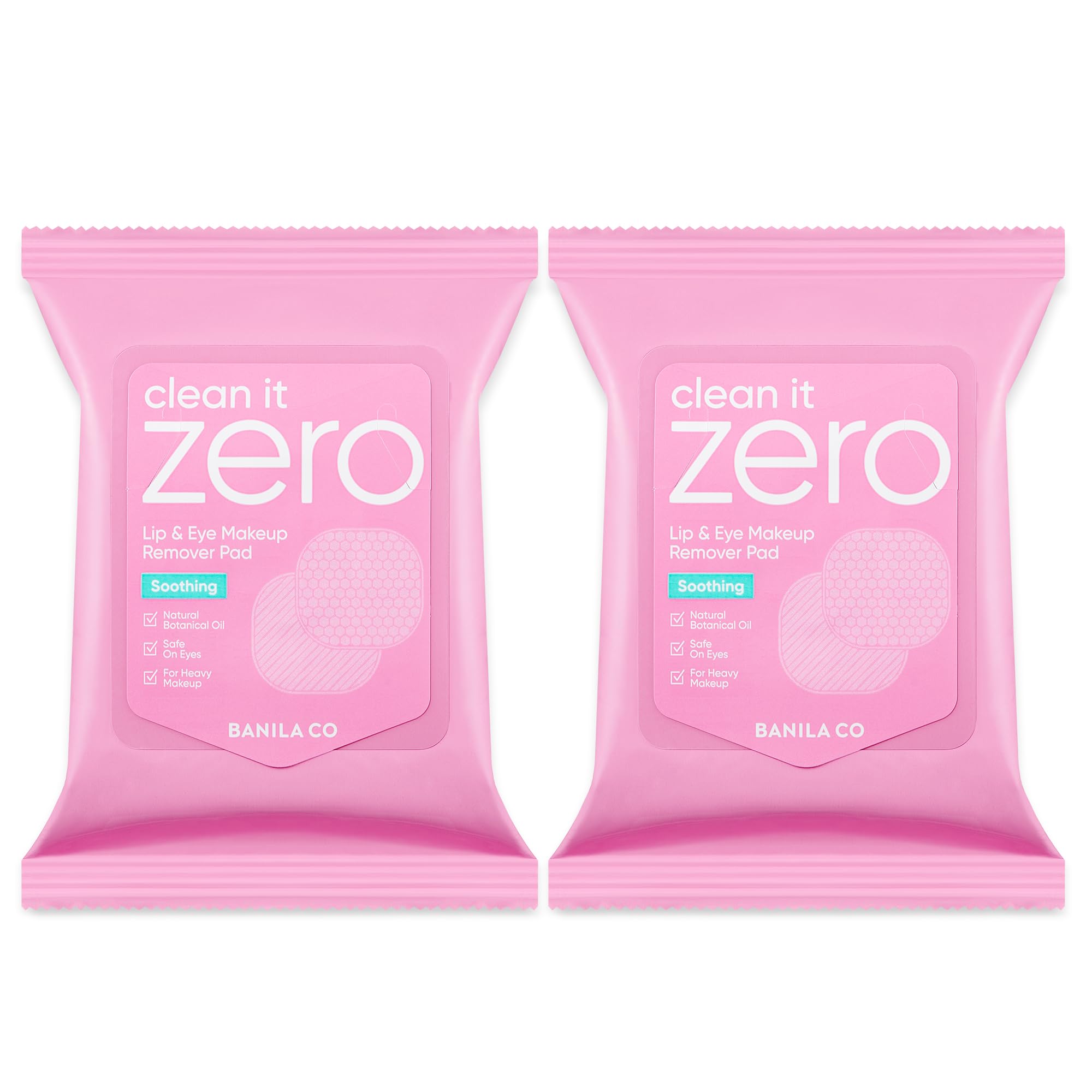BANILA CO Clean It Zero dual-texture pad with embossed side for precise makeup removal.