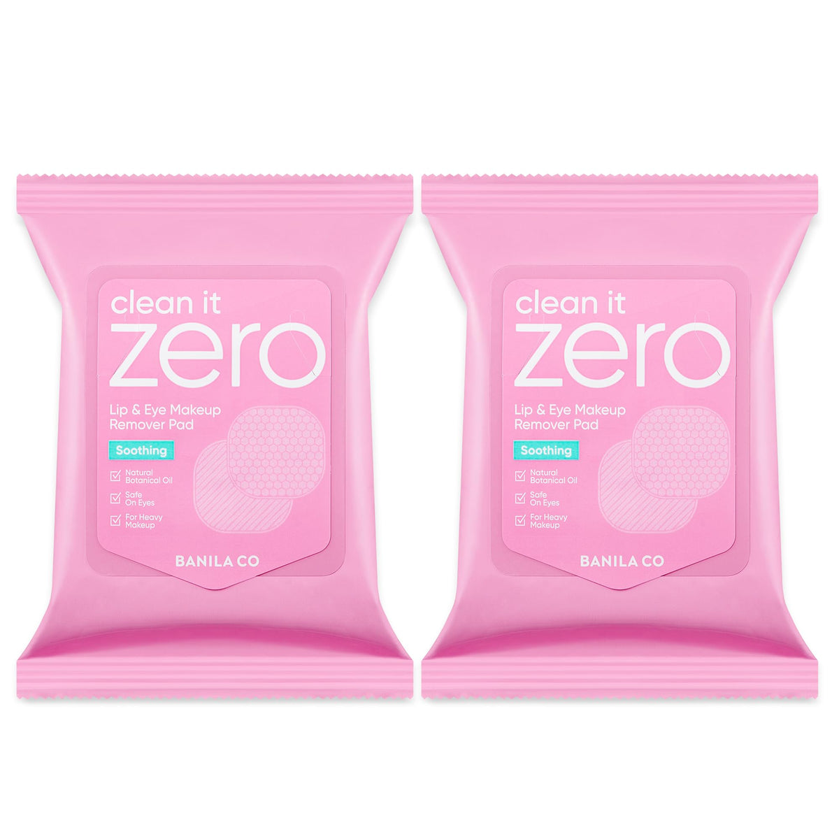 BANILA CO Clean It Zero dual-texture pad with embossed side for precise makeup removal.