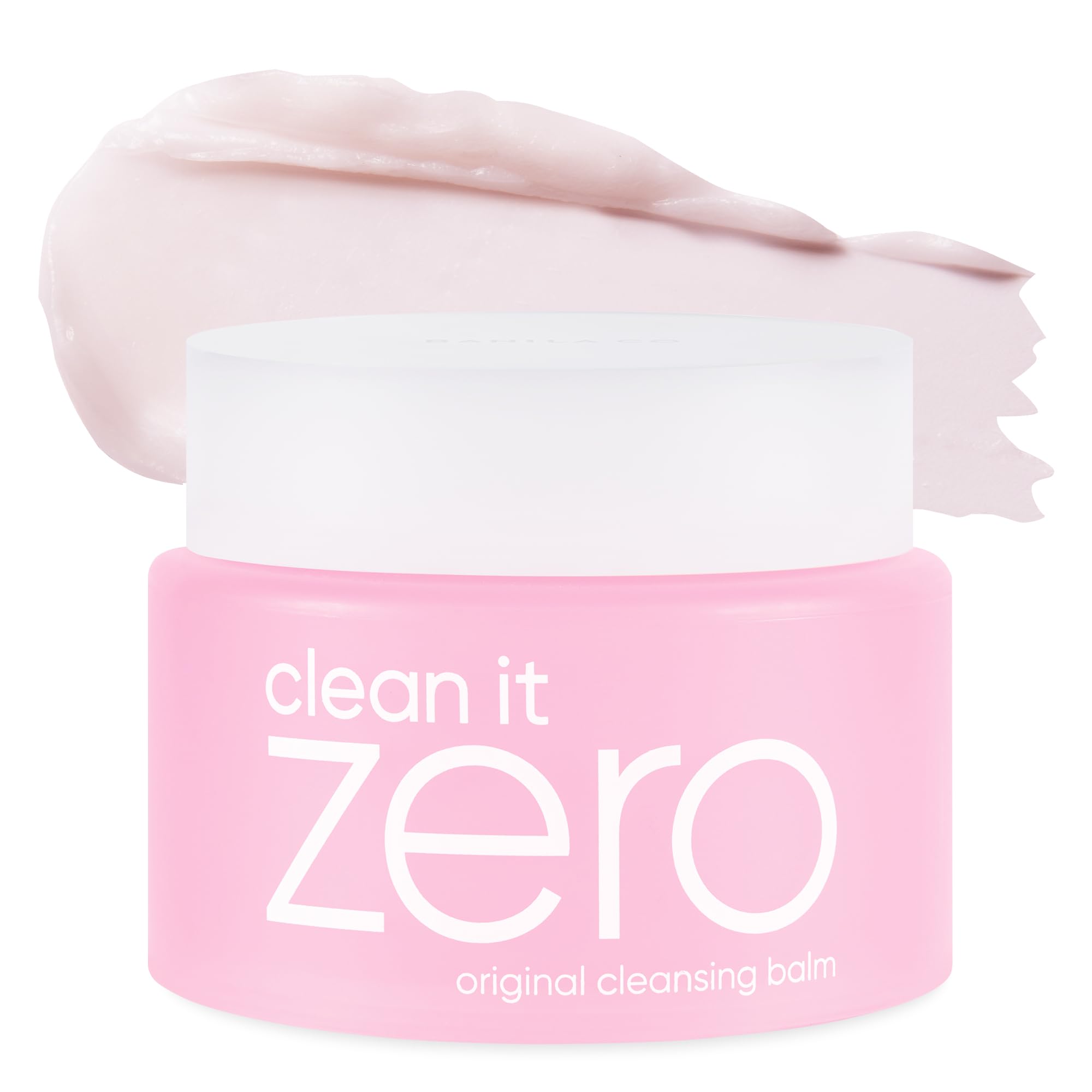 Banila Co Clean It Zero Original cleansing balm jar showing sherbet texture for gentle makeup removal.