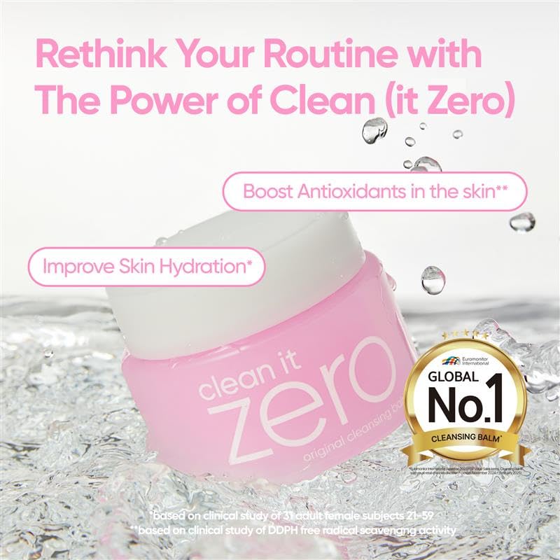 Banila Co Clean It Zero Original balm sherbet texture being applied to the skin for easy makeup melt.