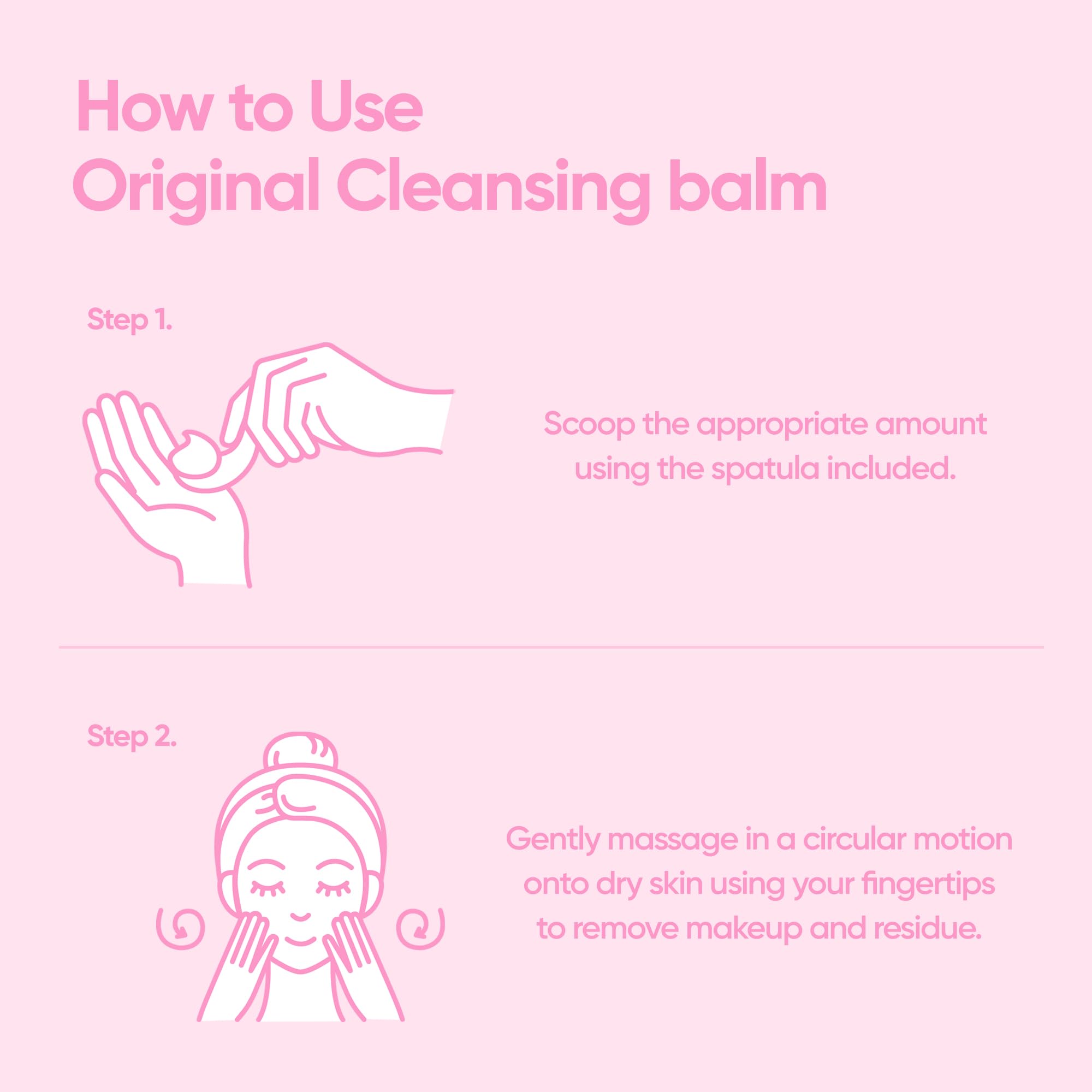 Banila Co Clean It Zero Original with spatula for precise product application.