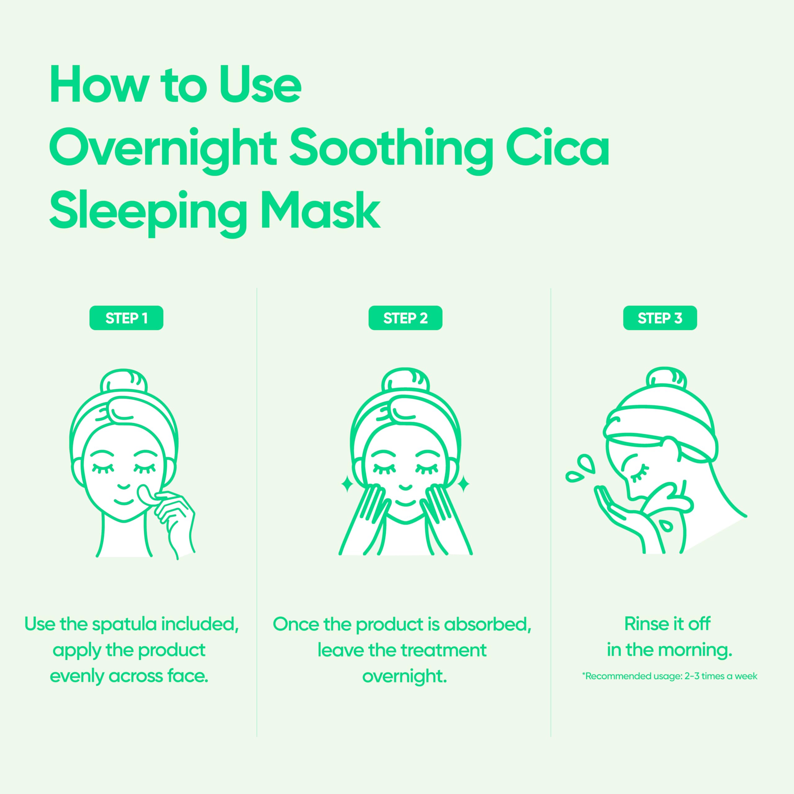 BANILA CO Overnight Soothing Cica Mask night routine setup with calming vibes