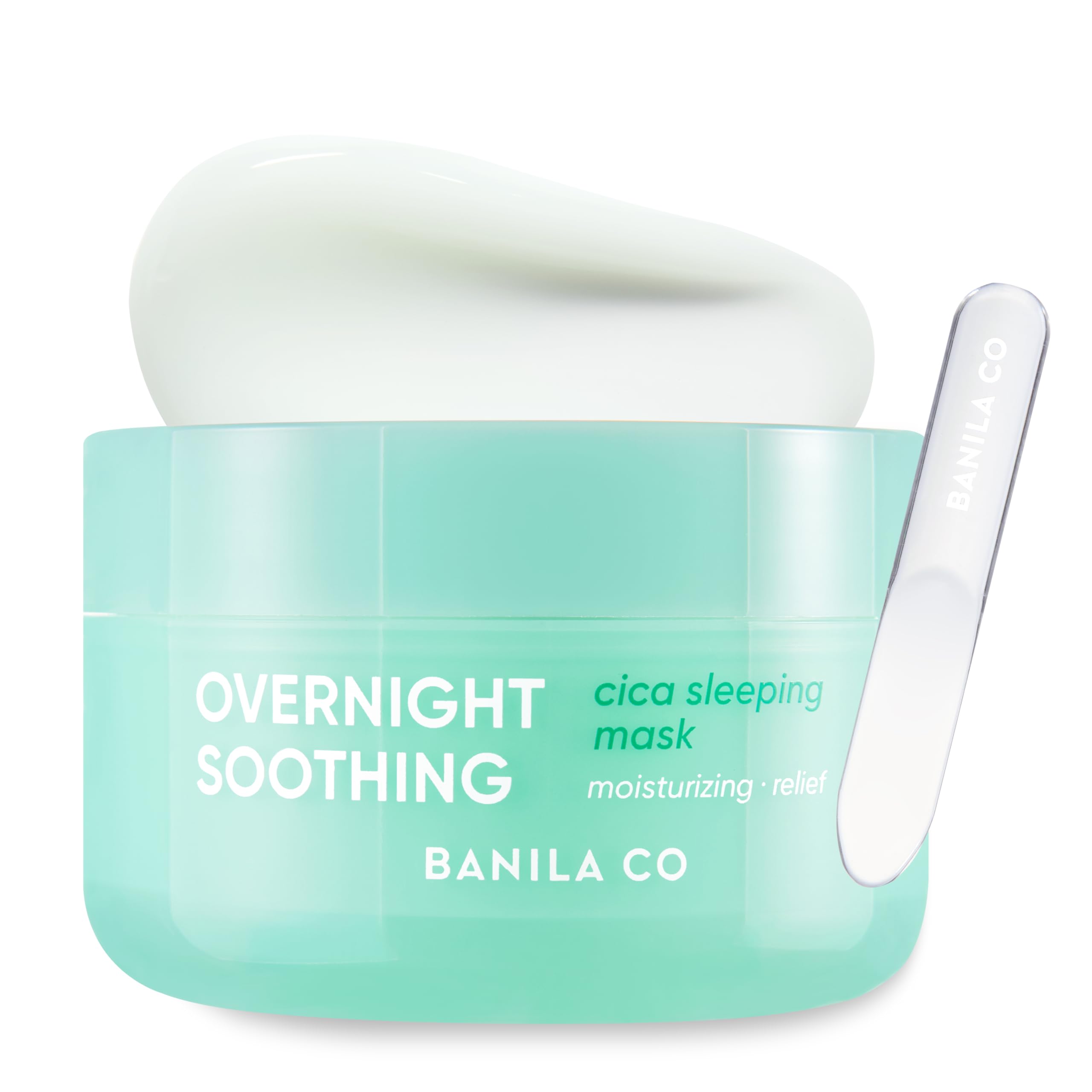 BANILA CO Overnight Soothing Cica Mask packaging highlighting calming night care
