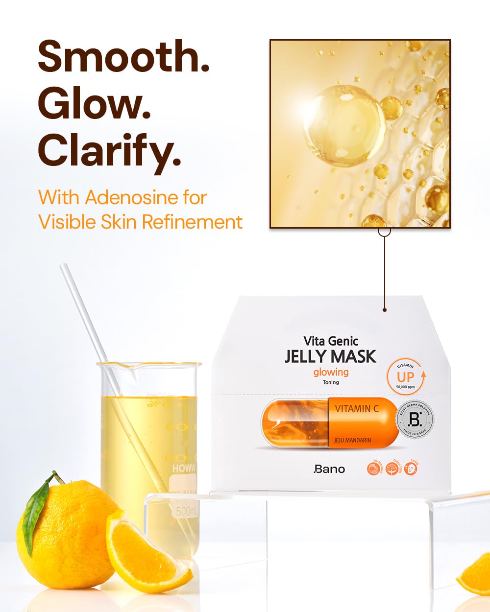 Bano Vita Genic hydration essence application on the skin.