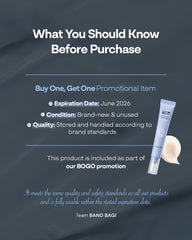 Banobagi PDRN Eye Cream tube close-up showing smooth texture and compact 0.5 oz size