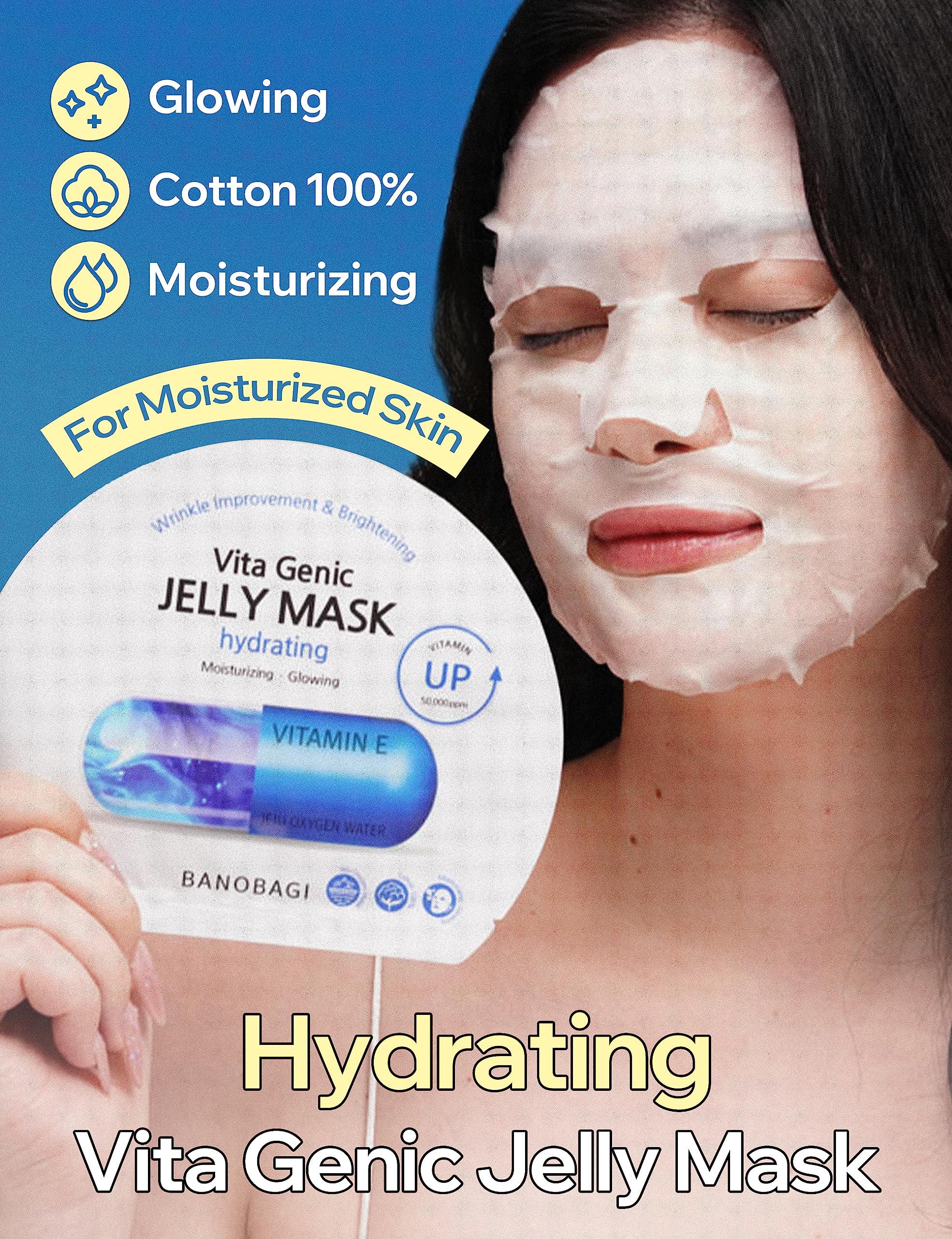 BANOBAGI Vita Genic Jelly Mask with Jeju Oxygen Water for intense moisture