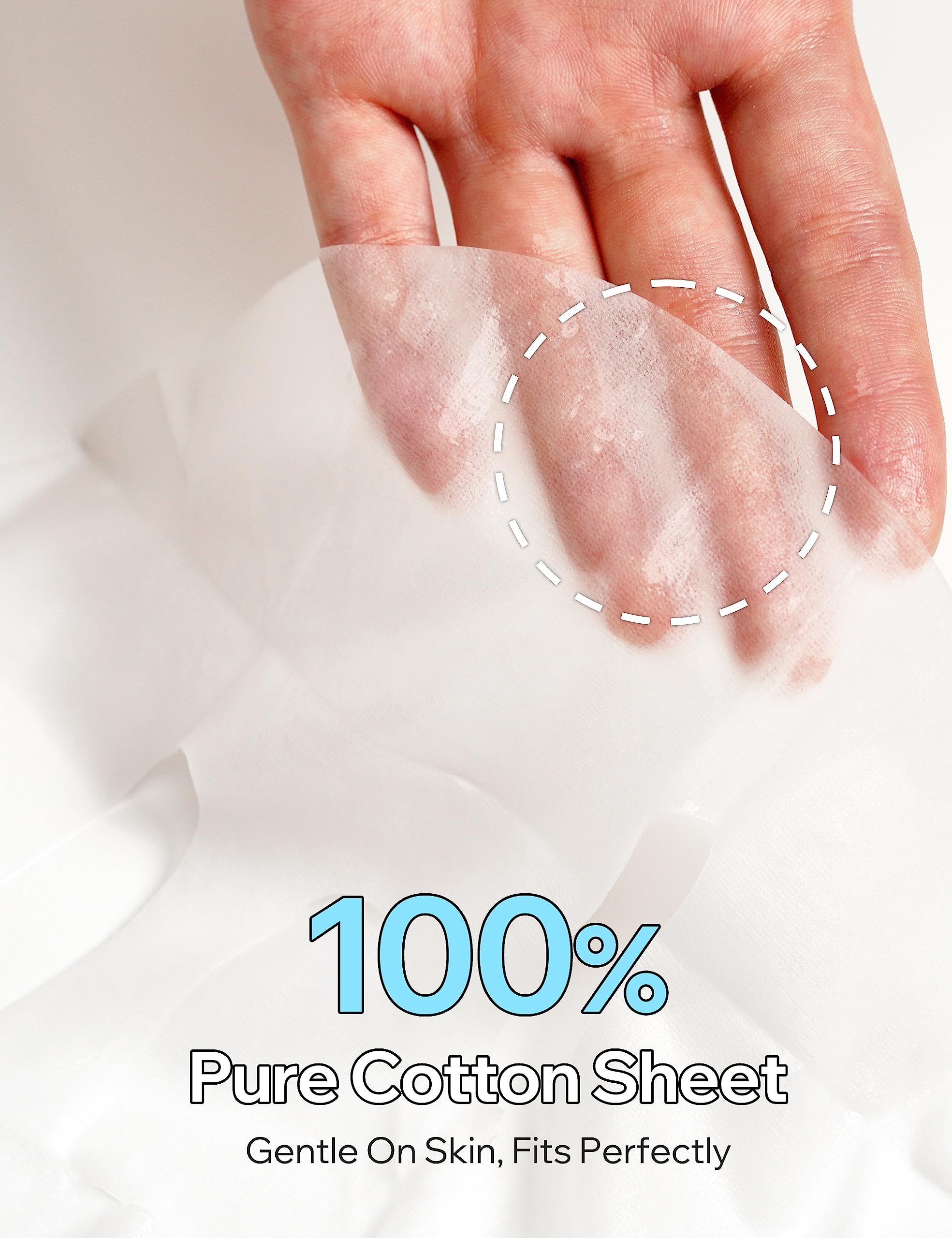 BANOBAGI Vita Genic sheet mask texture shows lightweight adherence