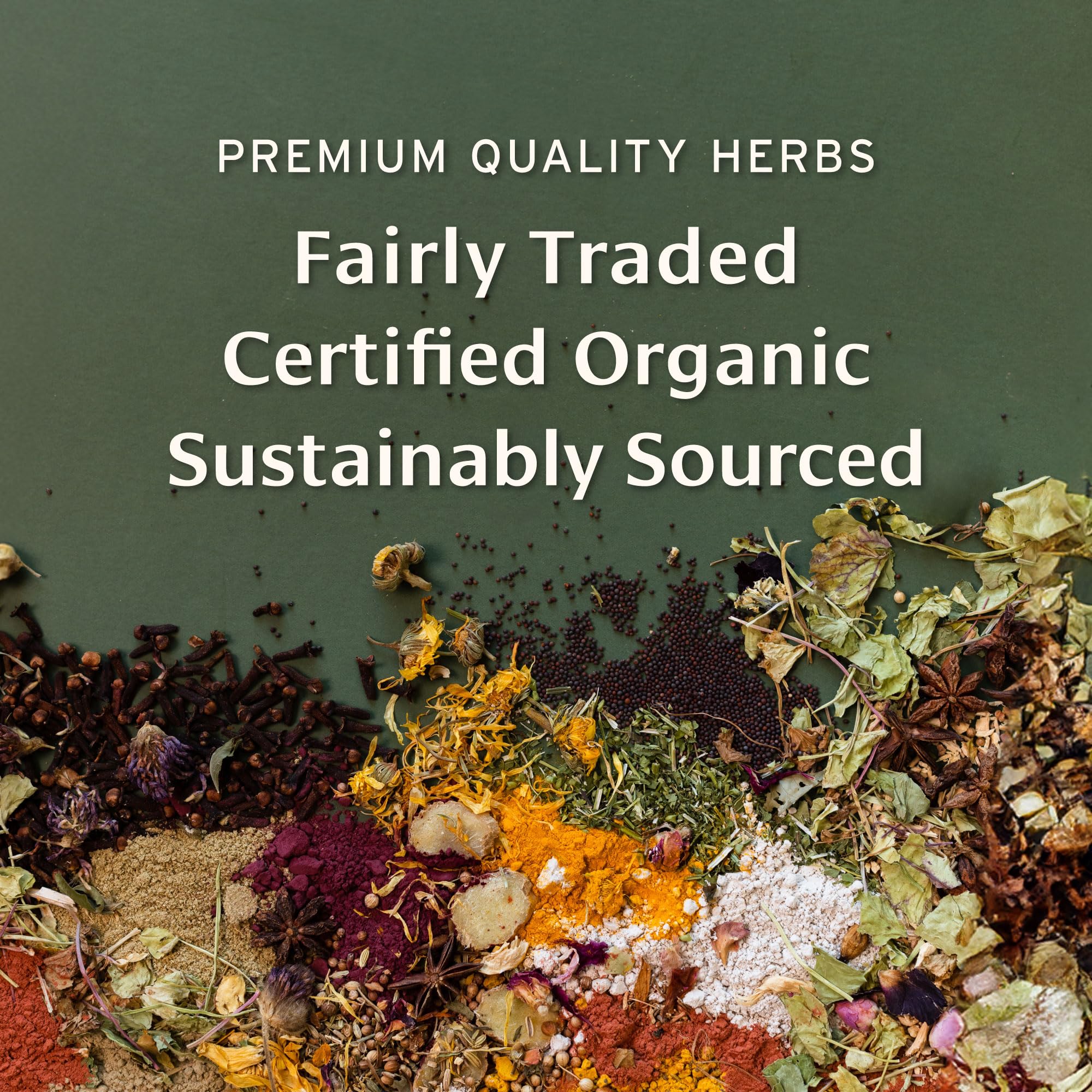 Banyan Botanicals Bhringaraj packaging emphasizing sustainable sourcing