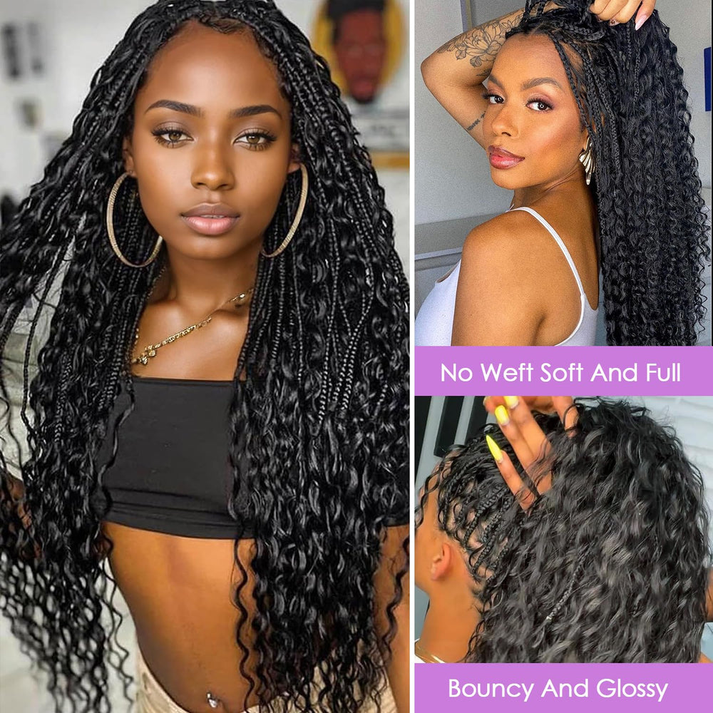 BaodanHair braiding session setup demonstrates easy knotless installation
