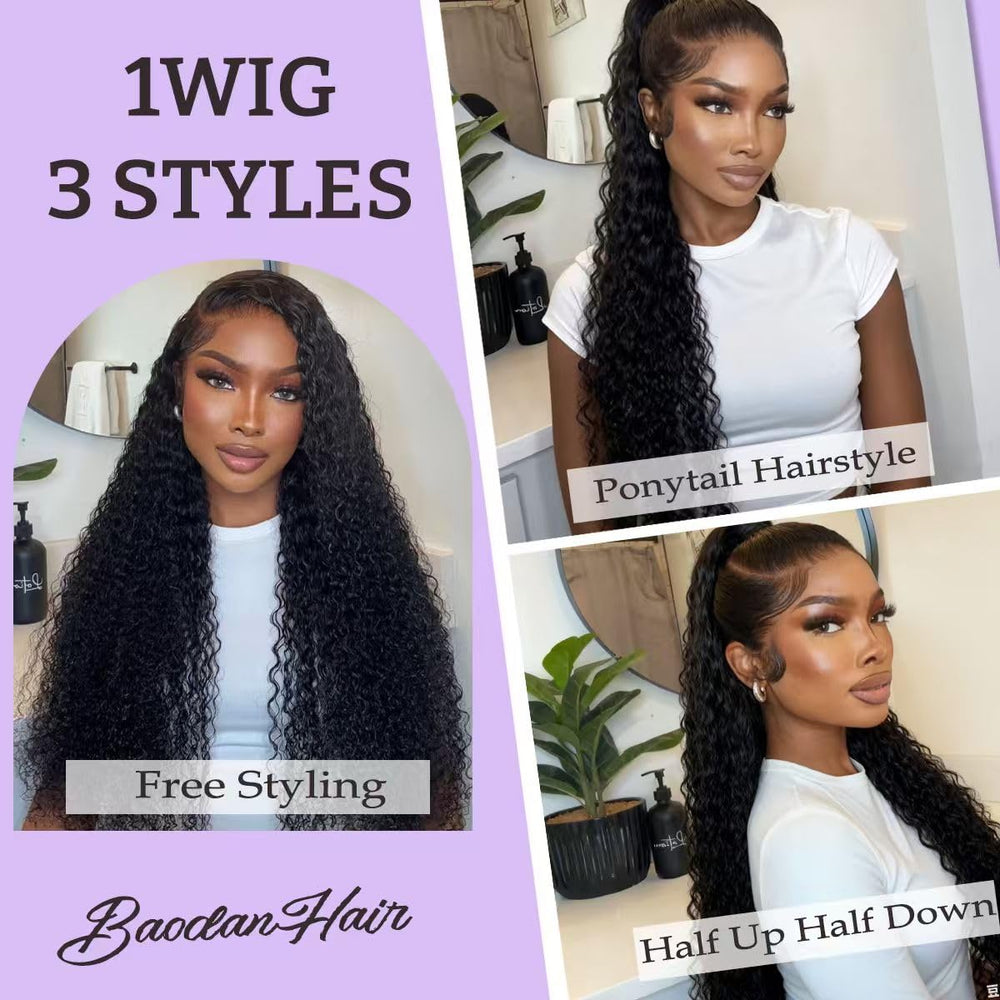 BaodanHair versatile wig ideal for parties, weddings, and daily wear.