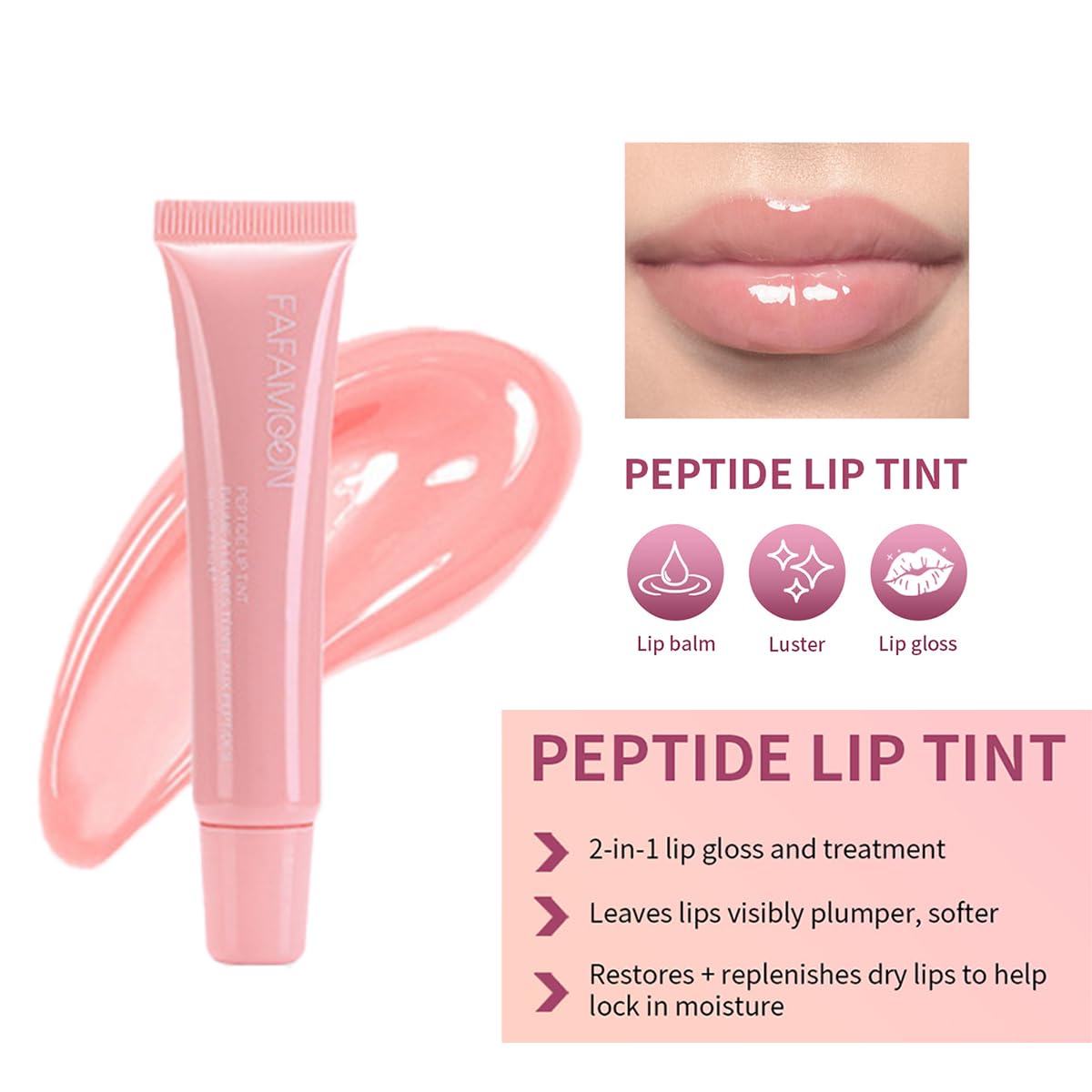 Baorder high-shine lip jam close-up showing radiant gloss.