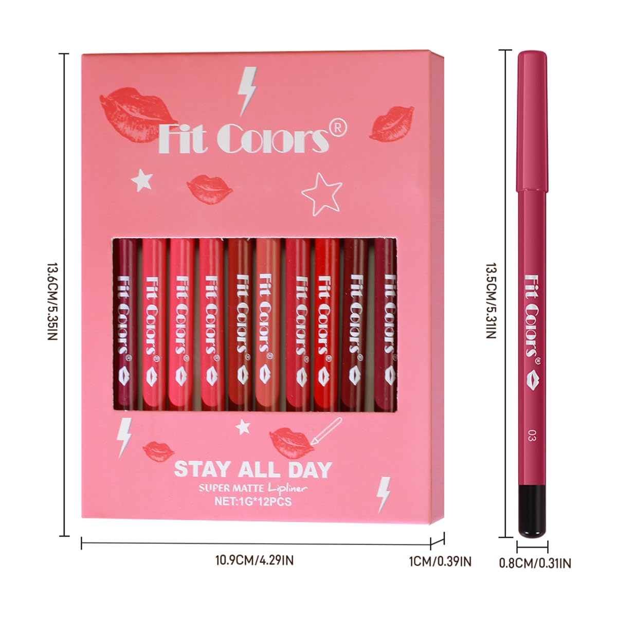 Baorder shade swatches collection showcases browns, pinks, and reds.